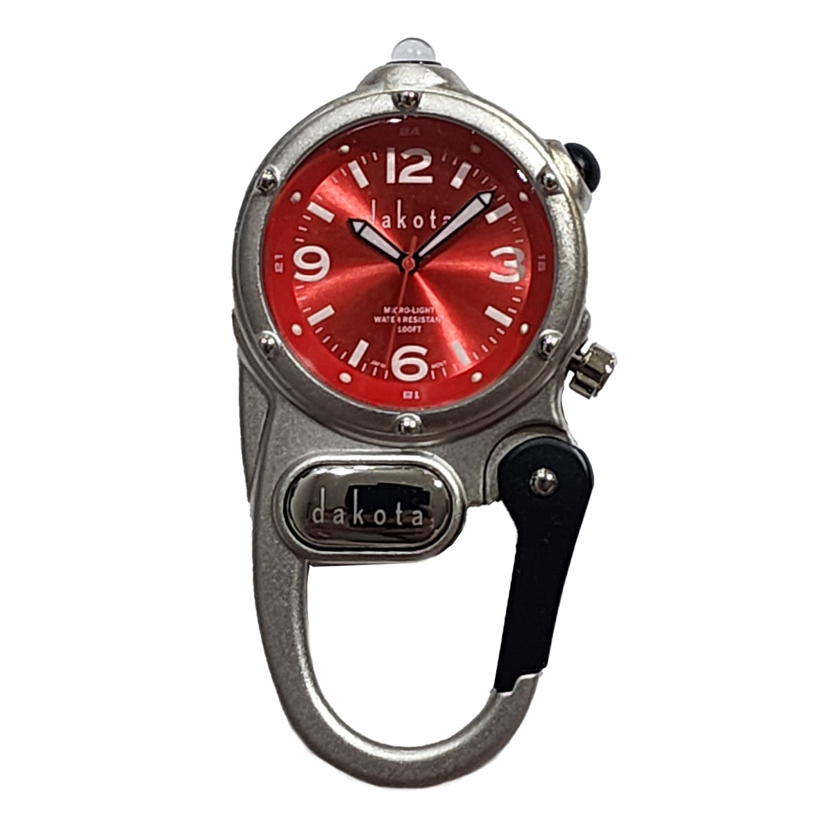 Sunray Miniclip - Red Dial Silver Case