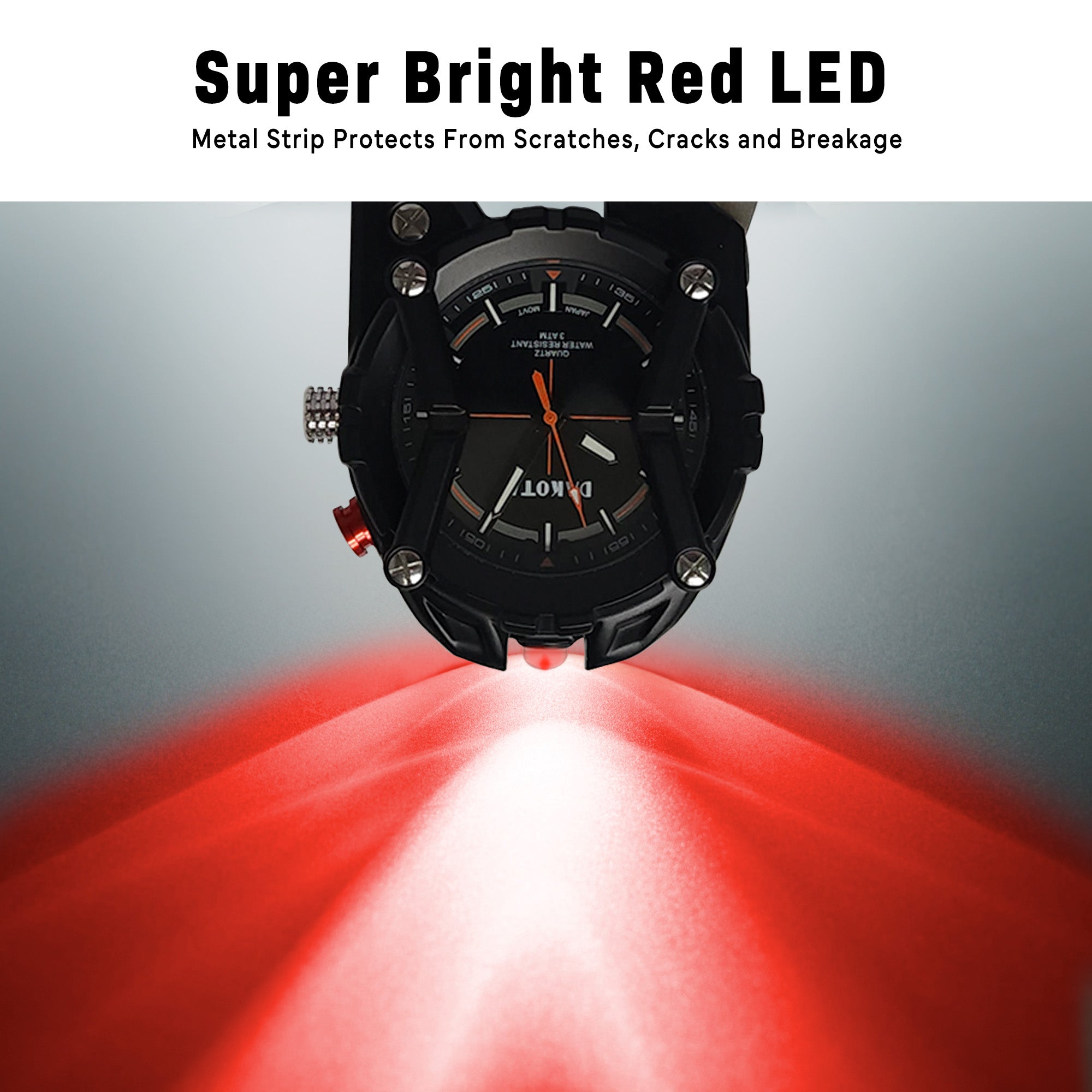 Multitool Clip - Black with Red Dial Accents