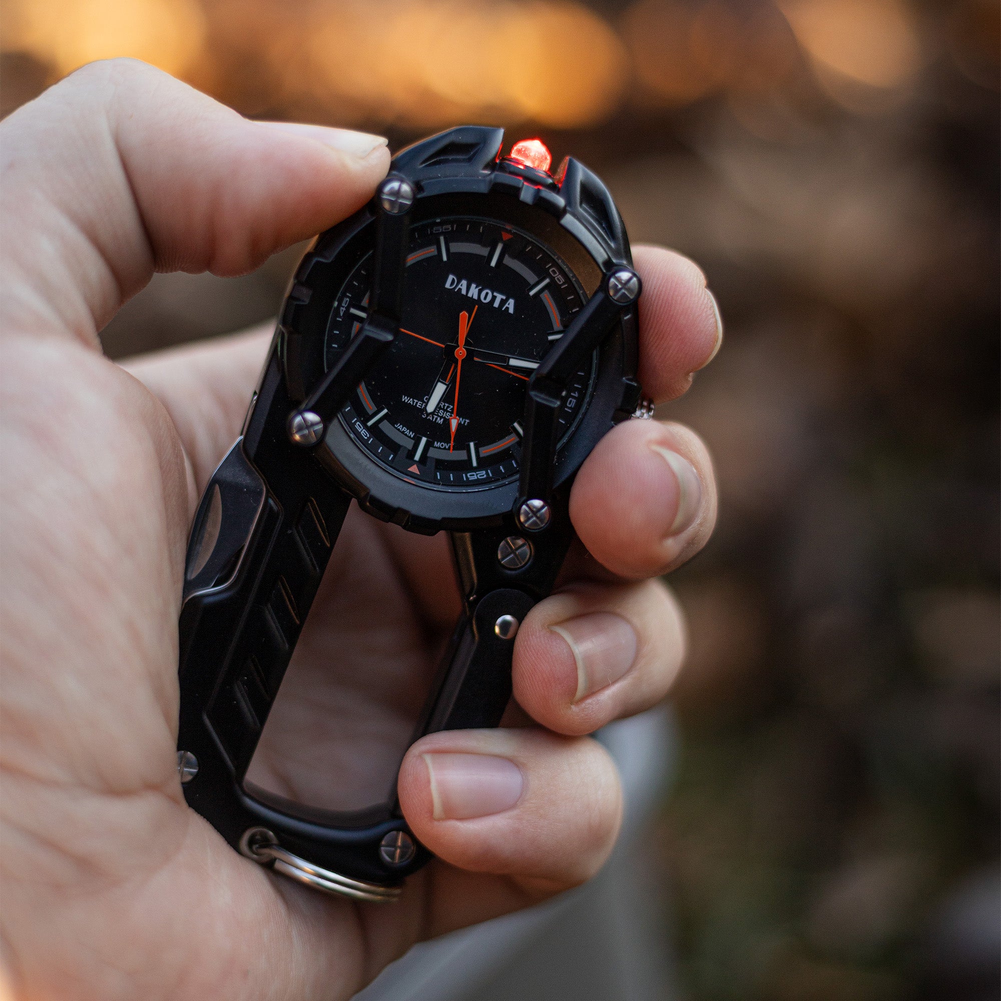 Multitool Clip - Black with Red Dial Accents