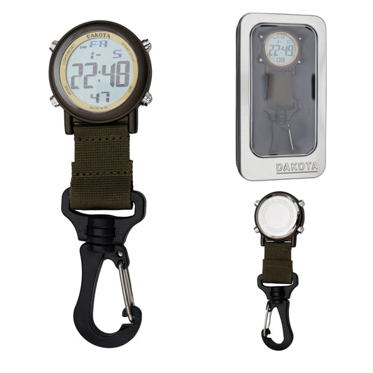 Digital Backpacker - Black Case with Moss Nylon Strap
