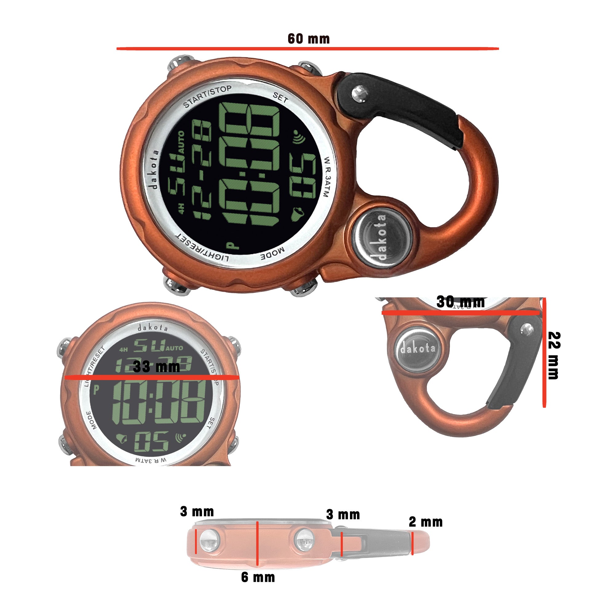Mini Digital Clip - Orange