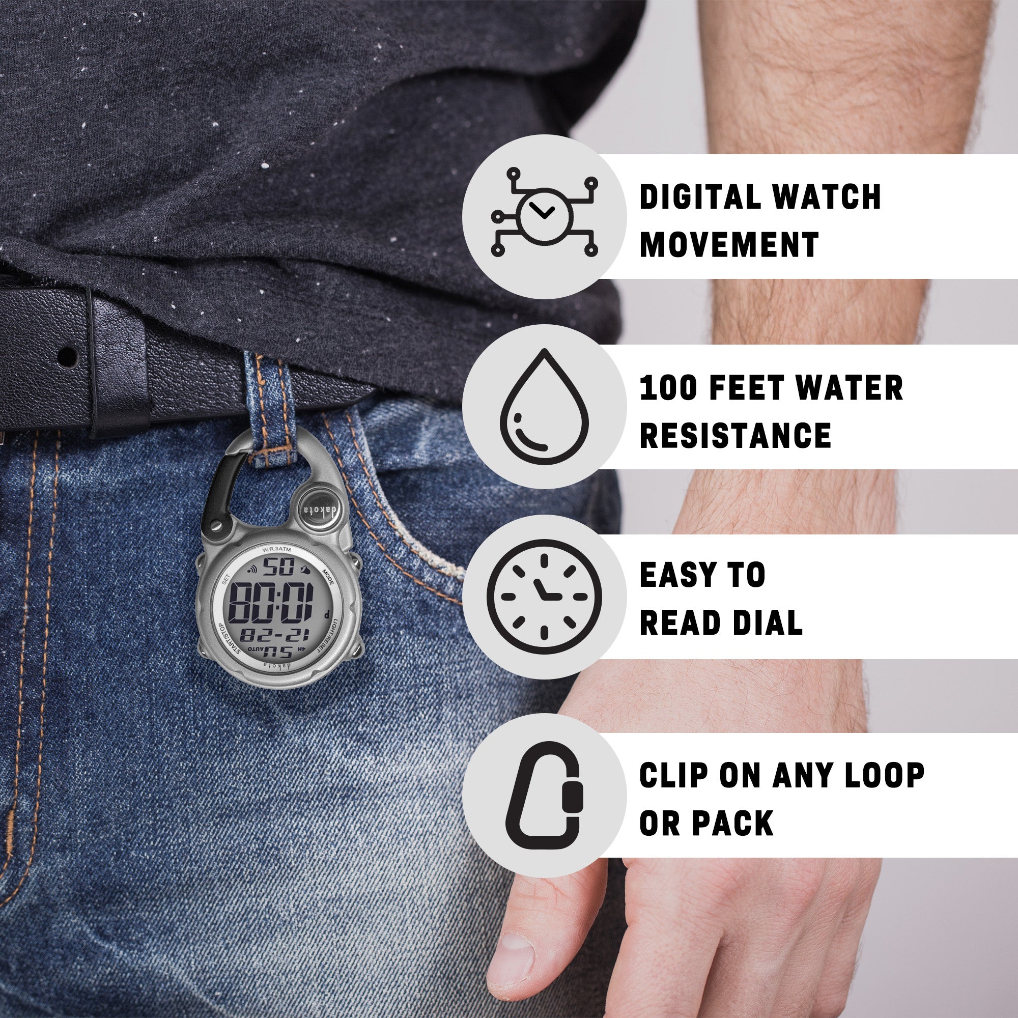 Mini Digital Clip - Silver