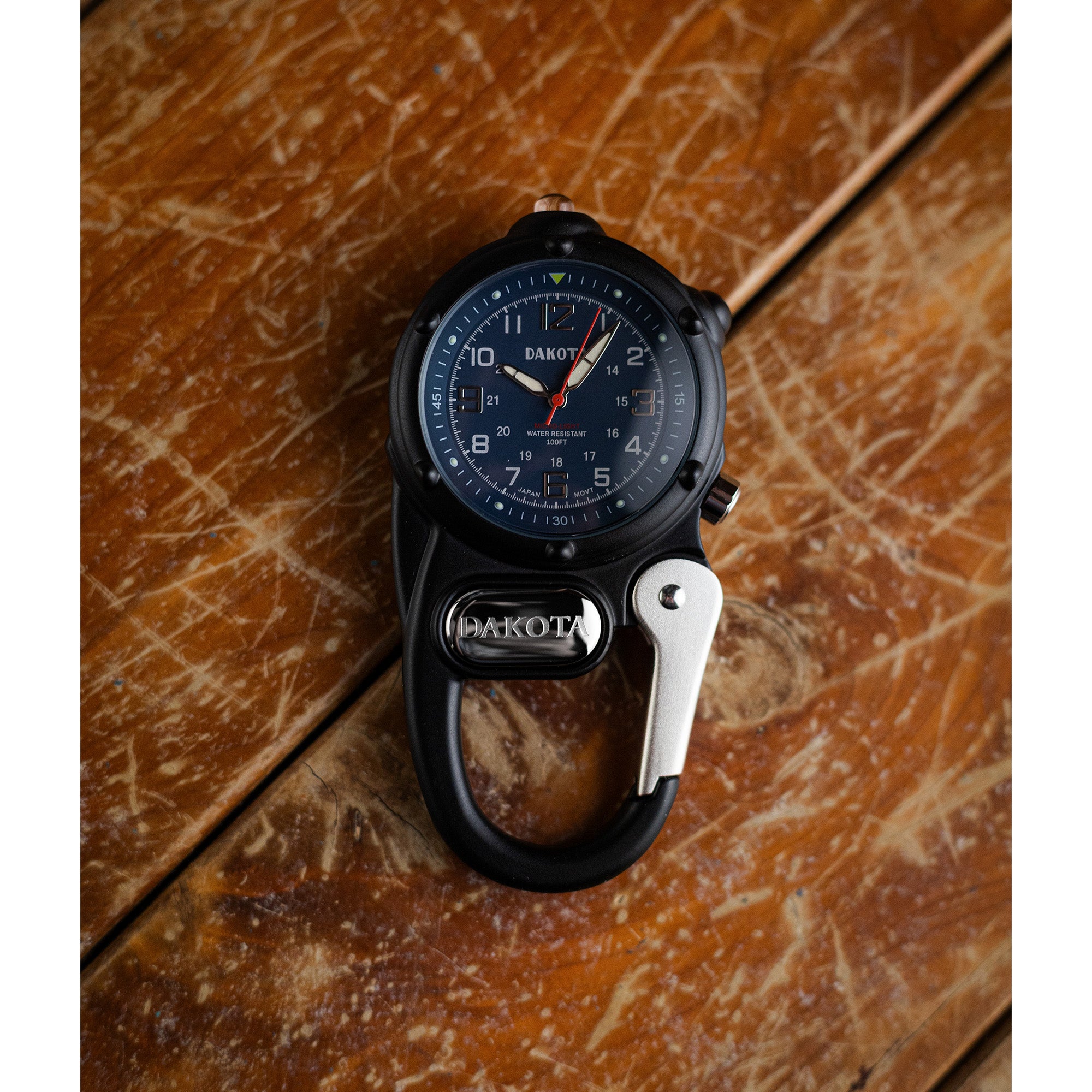 Miniclip Microlight - Black Case with Blue Dial