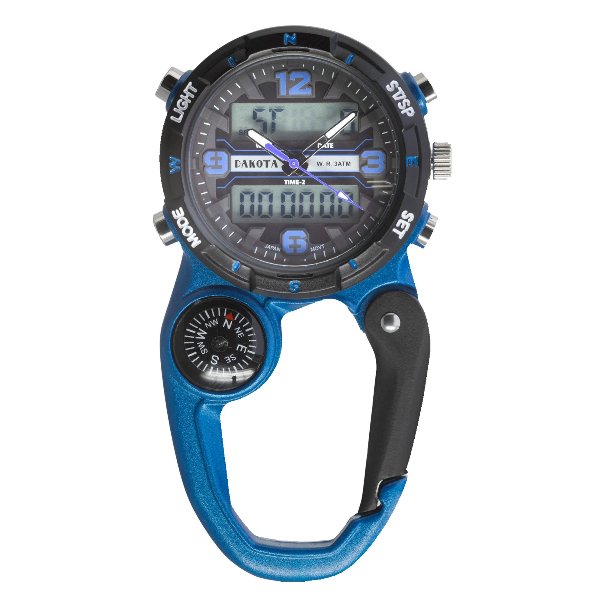 Analog Digital Miniclip - Blue Case with Black/Blue Dial and Normal LCD