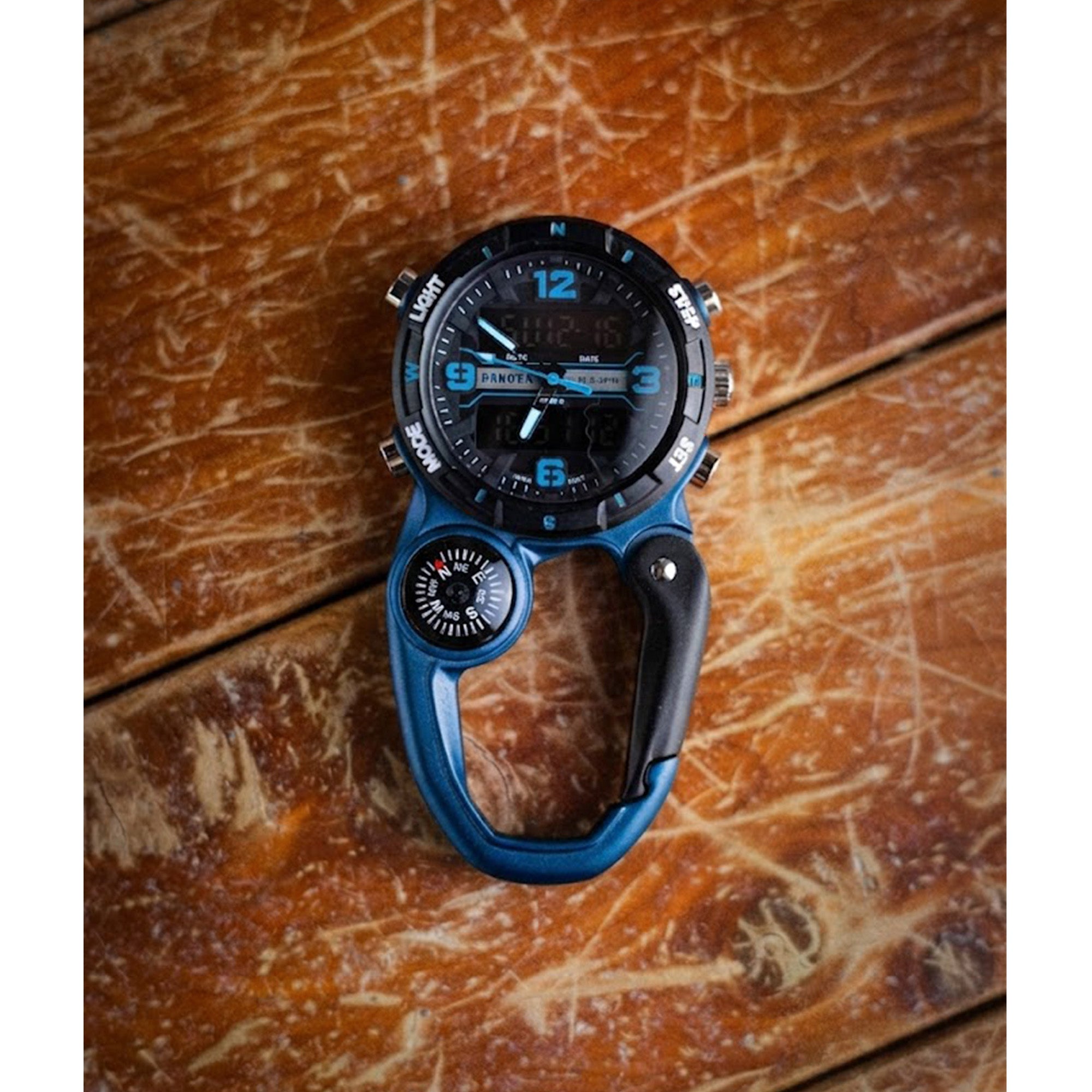 Analog Digital Miniclip - Blue Case with Black/Blue Dial and Normal LCD