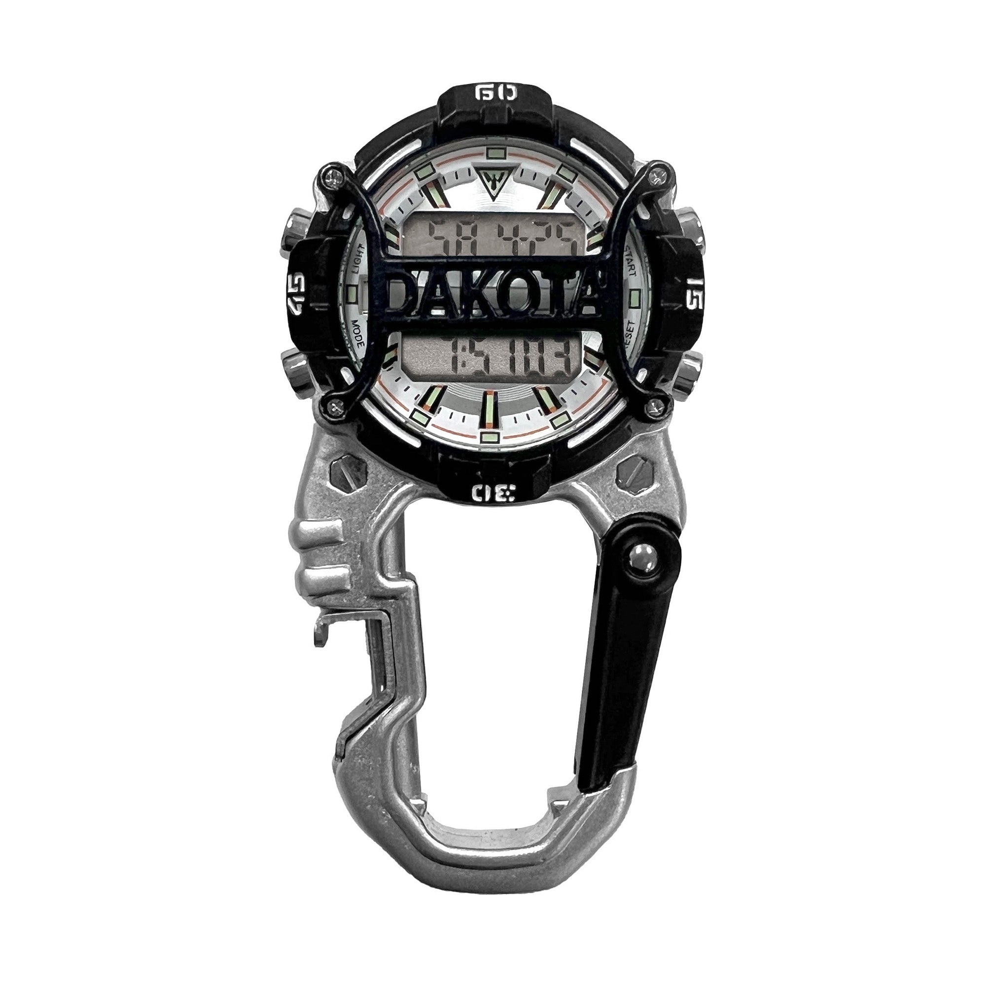 Digital Cage Clip Bottle Opener / Silver Case - Black Accents