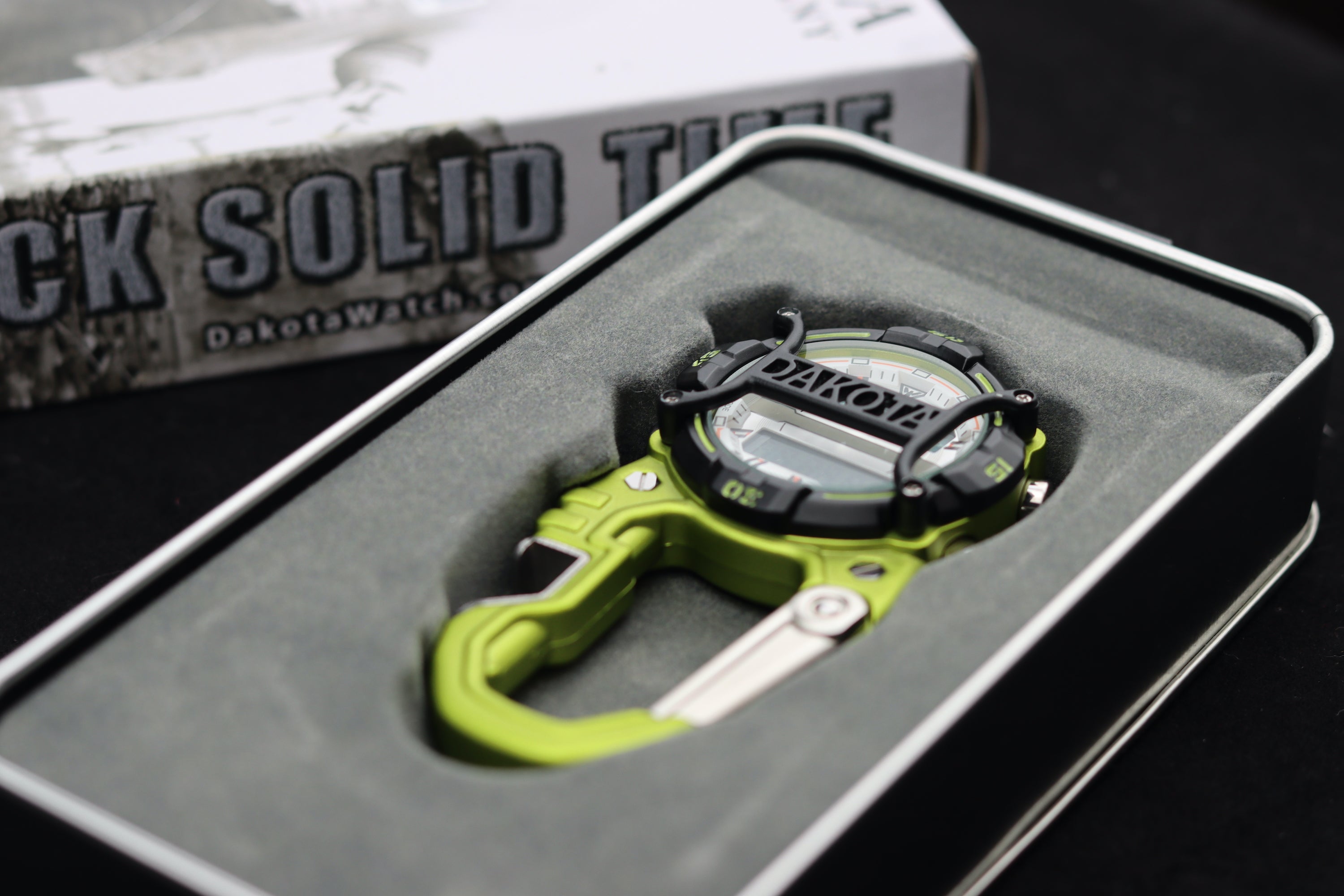 Digital Cage Clip Bottle Opener / Lime Case - Black Accents