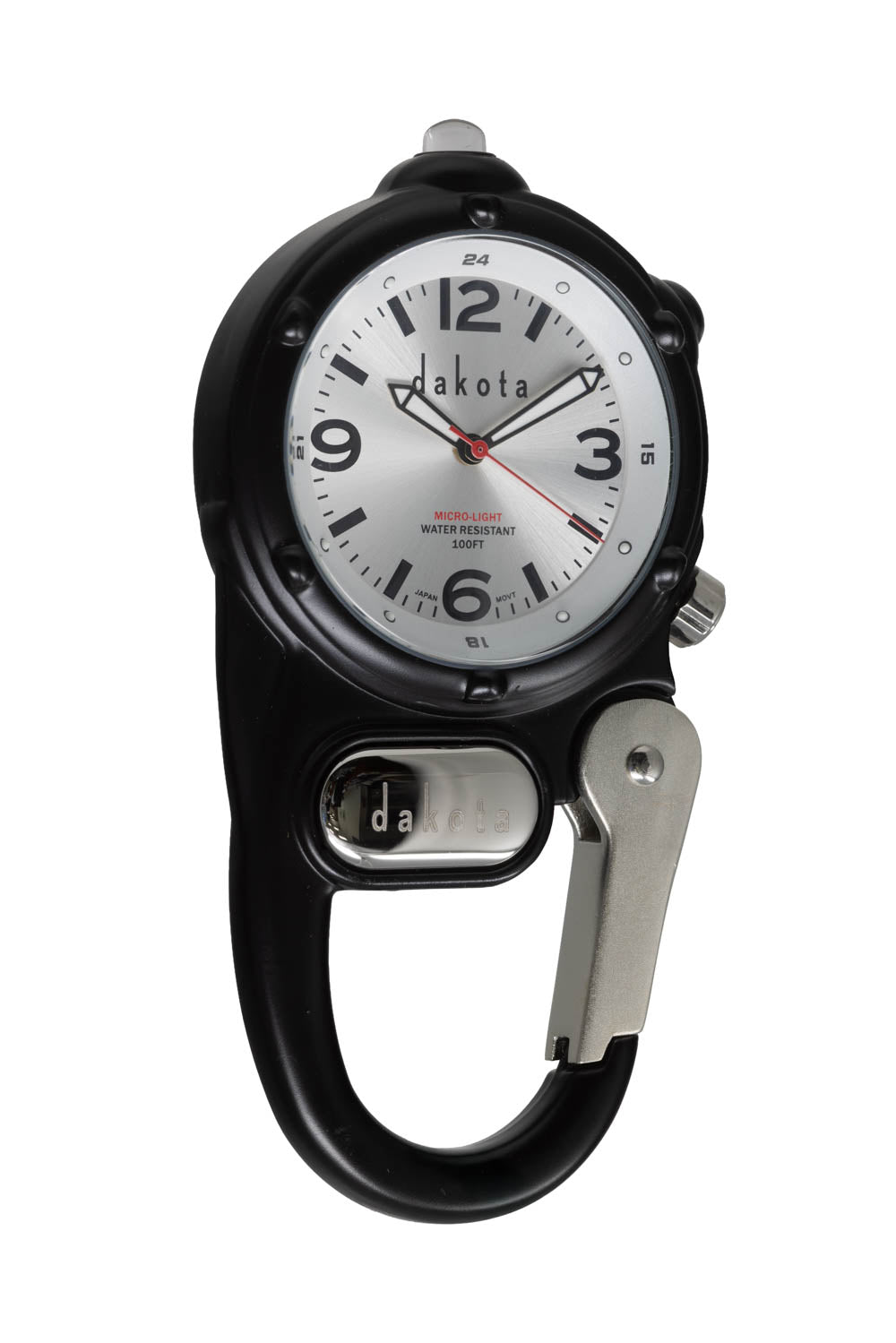 Sunray Miniclip - Black Case with Silver Dial