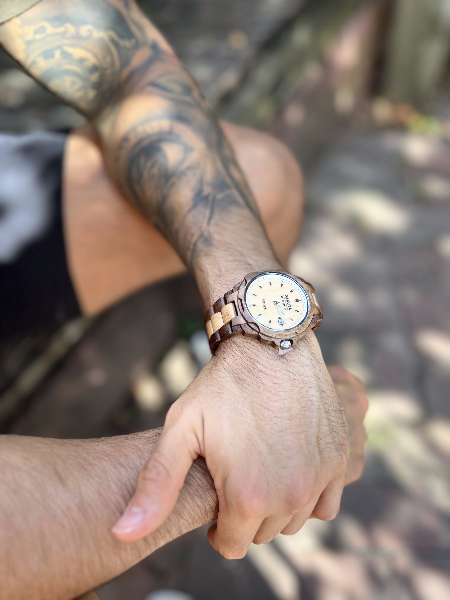 Wood Spider - Olivewood Case Ebonywood Dial Olivewood/Ebonywood Band