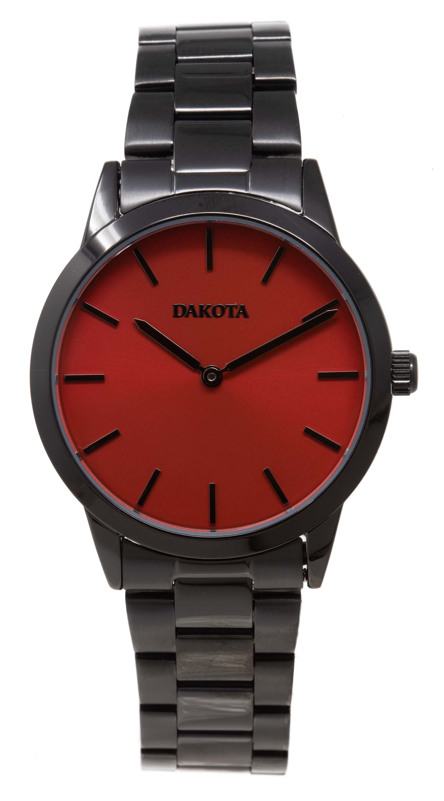 Midsize Sunray - Black Case/Red Dial