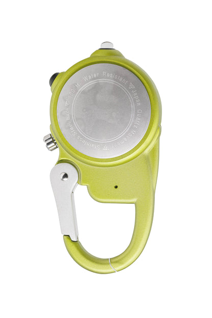 Miniclip Microlight - Lime Green Case White Dial