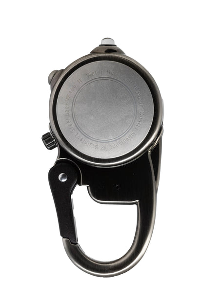 Miniclip Microlight - Antique Silver Case White Dial