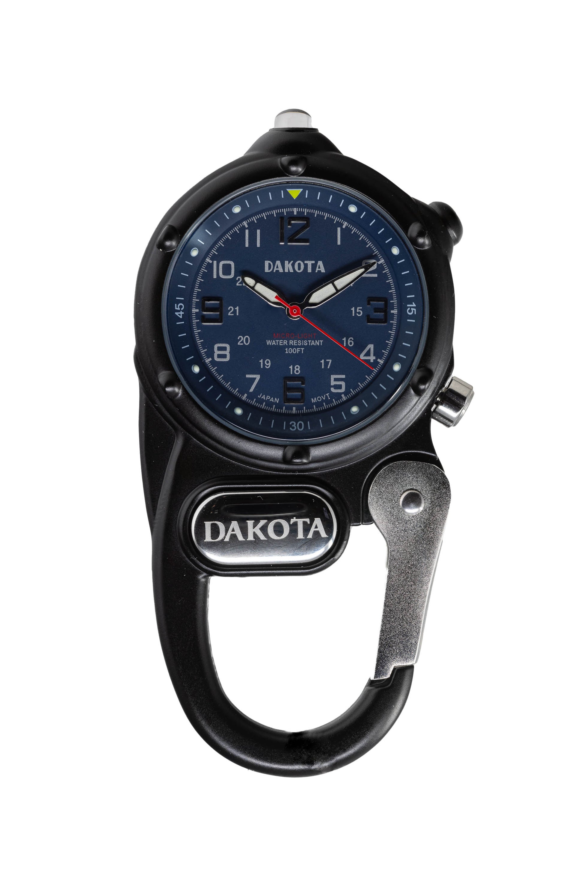 Miniclip Microlight Black Case Blue Dial – dakotawatch