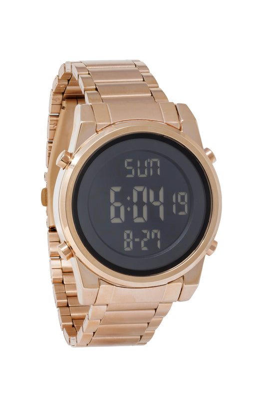 Light and Slim Digital Watches for Women, Black Rosegold