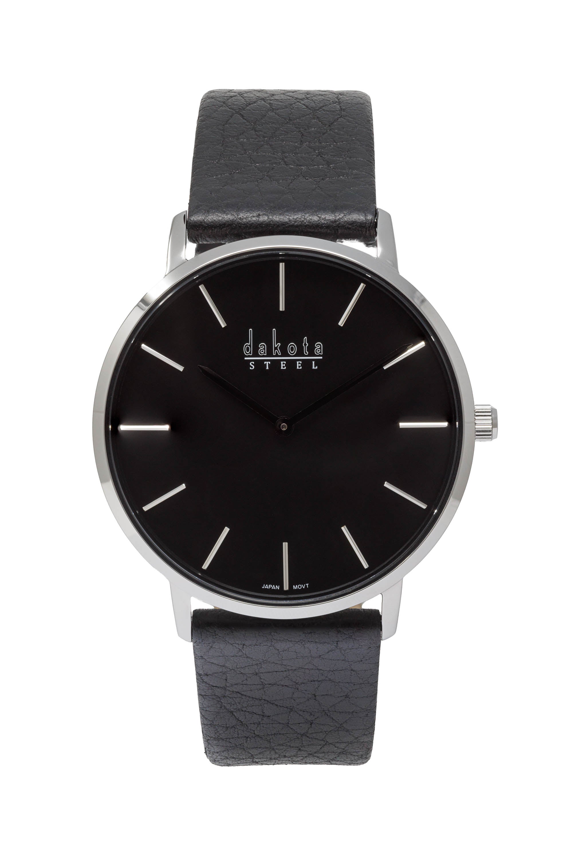 Japan movt watch on sale stainless steel black