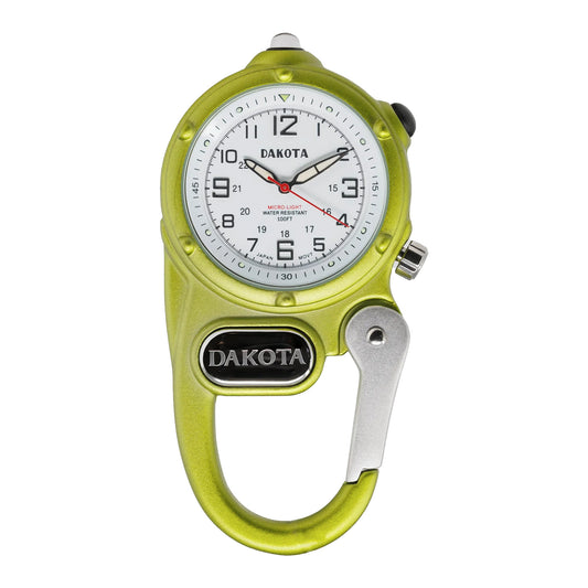 Miniclip Microlight - Lime Green Case White Dial