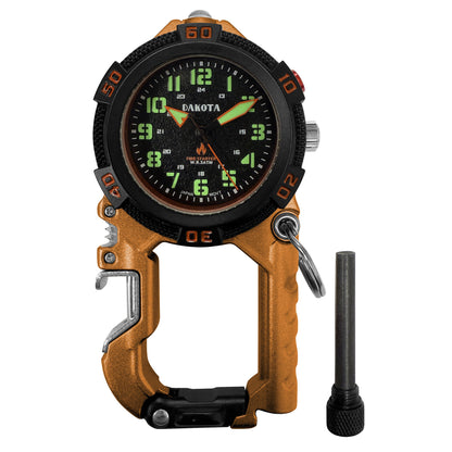 Flint Clip - Orange with Black Accents