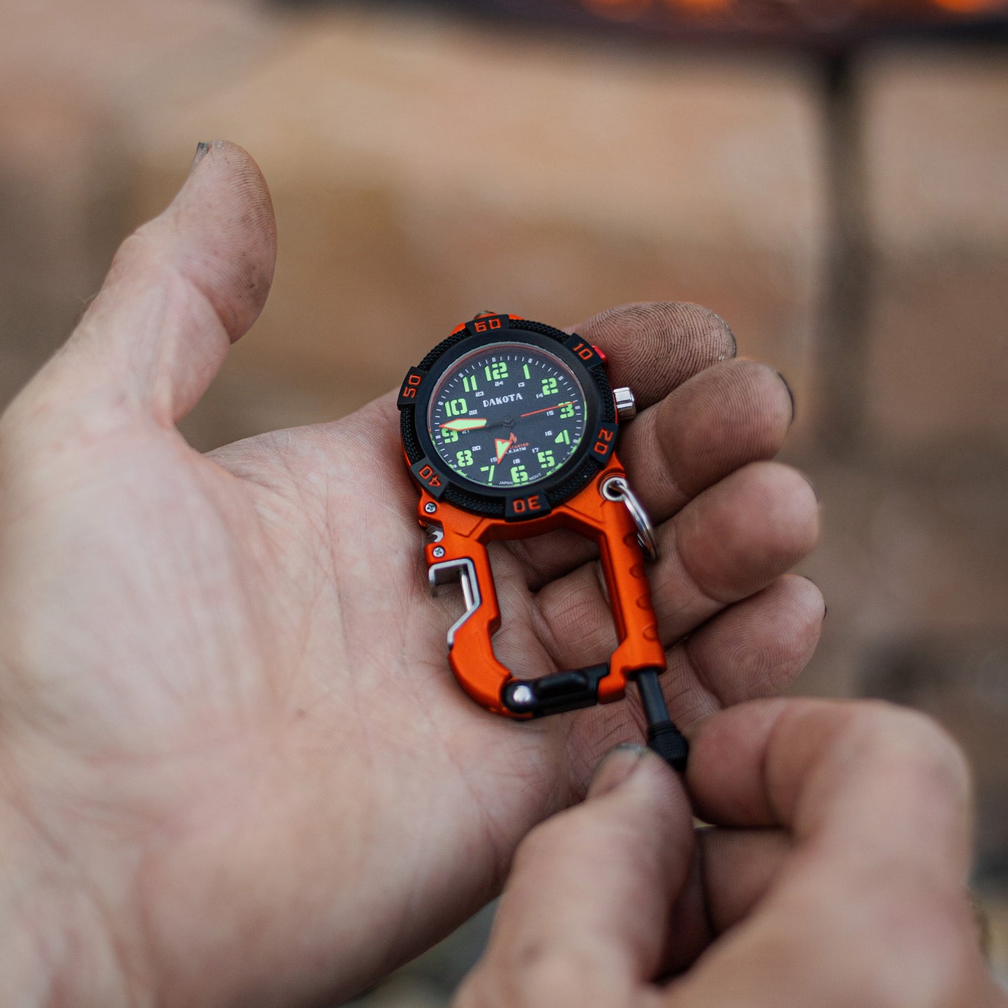 Flint Clip - Orange with Black Accents