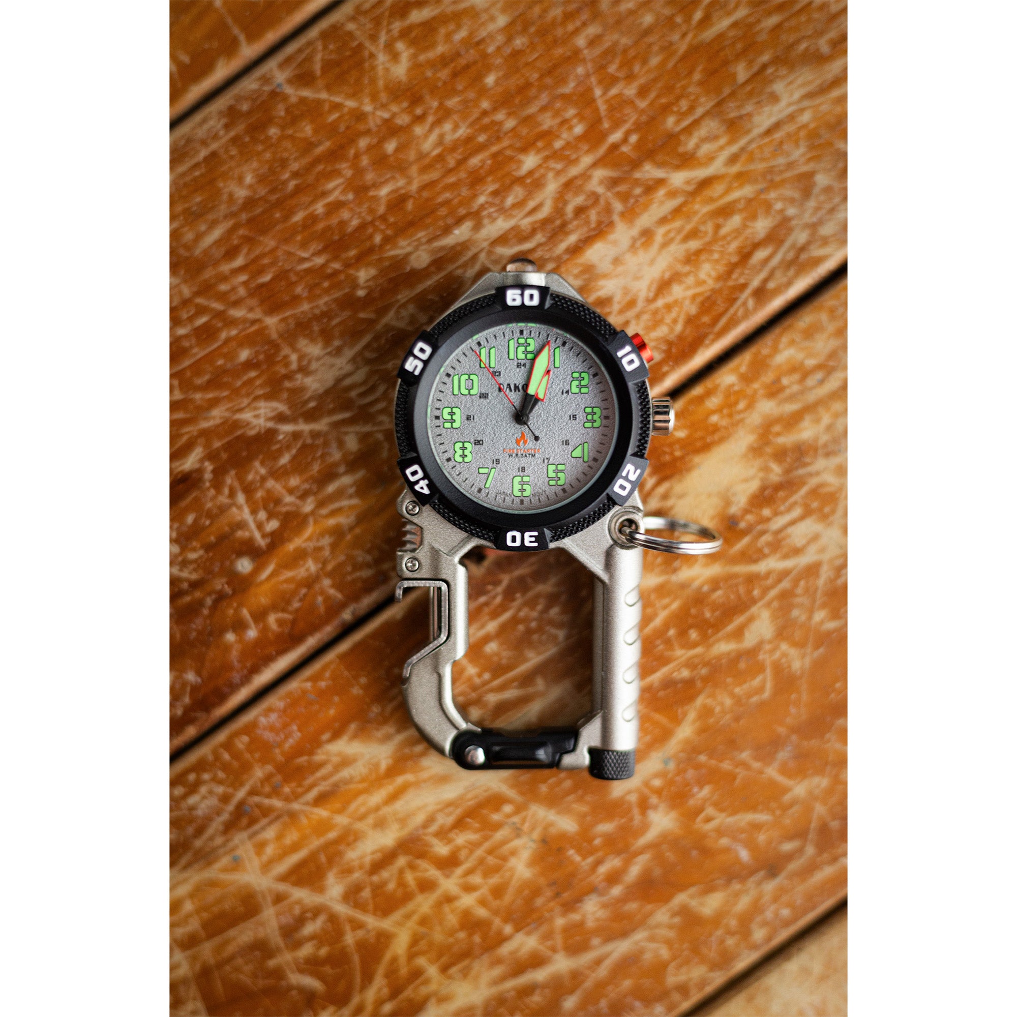 Flint Clip - Silver with Black Accents