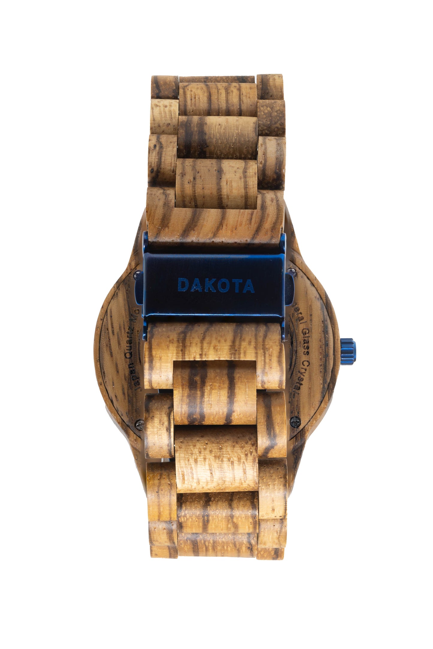 Day/Date Wood - Zebrawood Case/Band Blue Dial