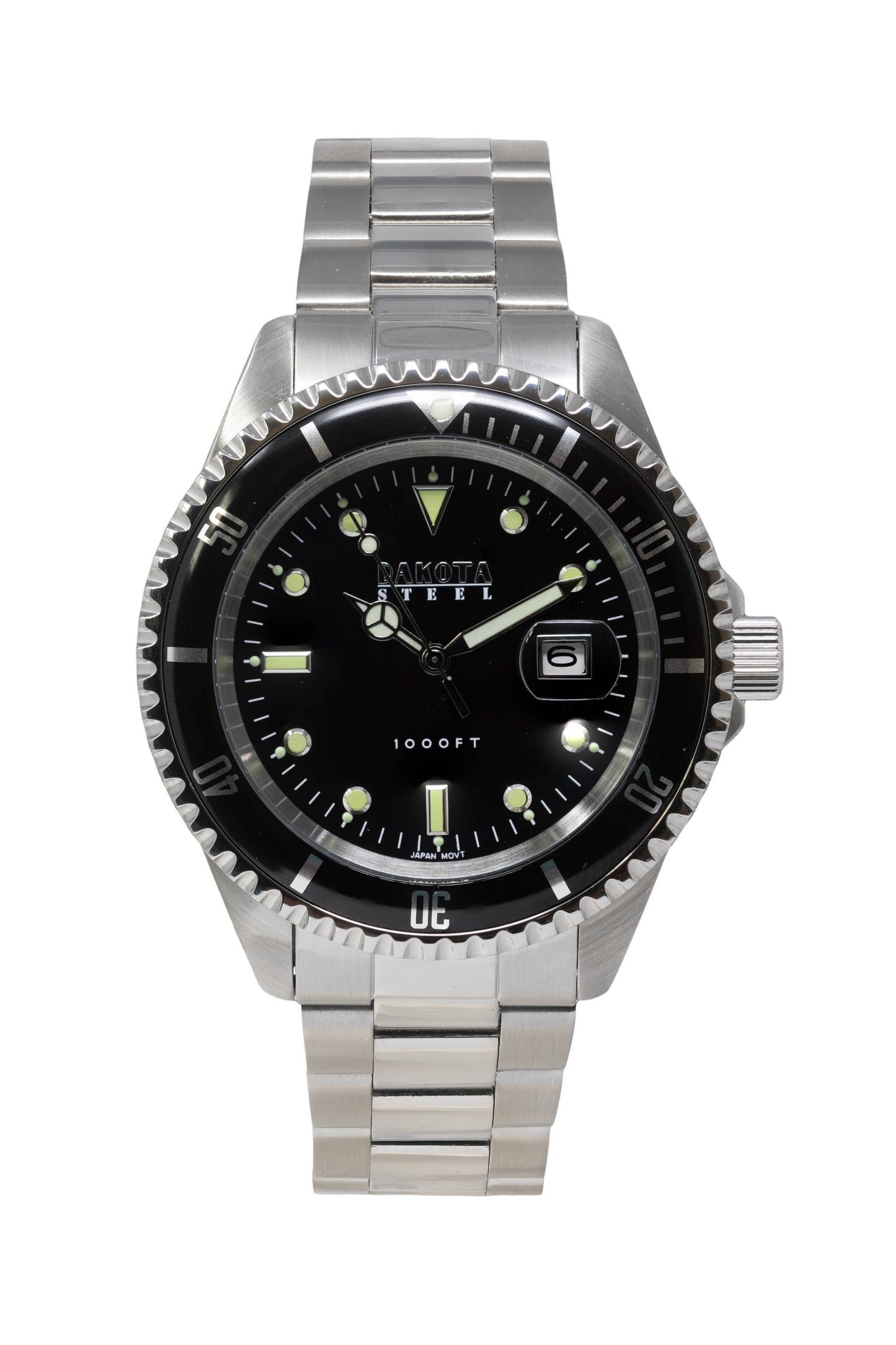 SS1000 - 42mm - Stainless Steel - Black Dial