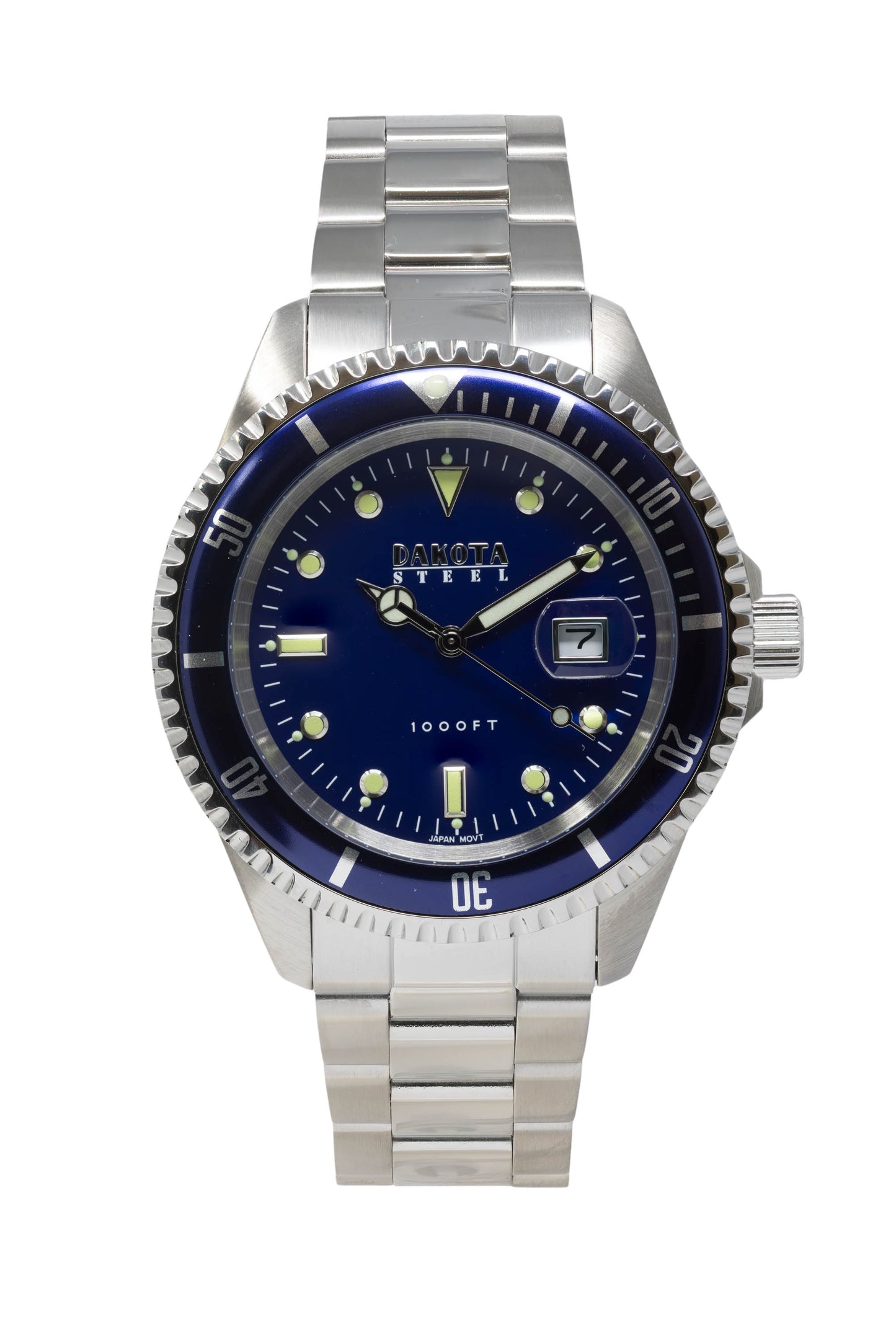 Steel 1000ft 42mm Stainless Steel Blue Dial – dakotawatch
