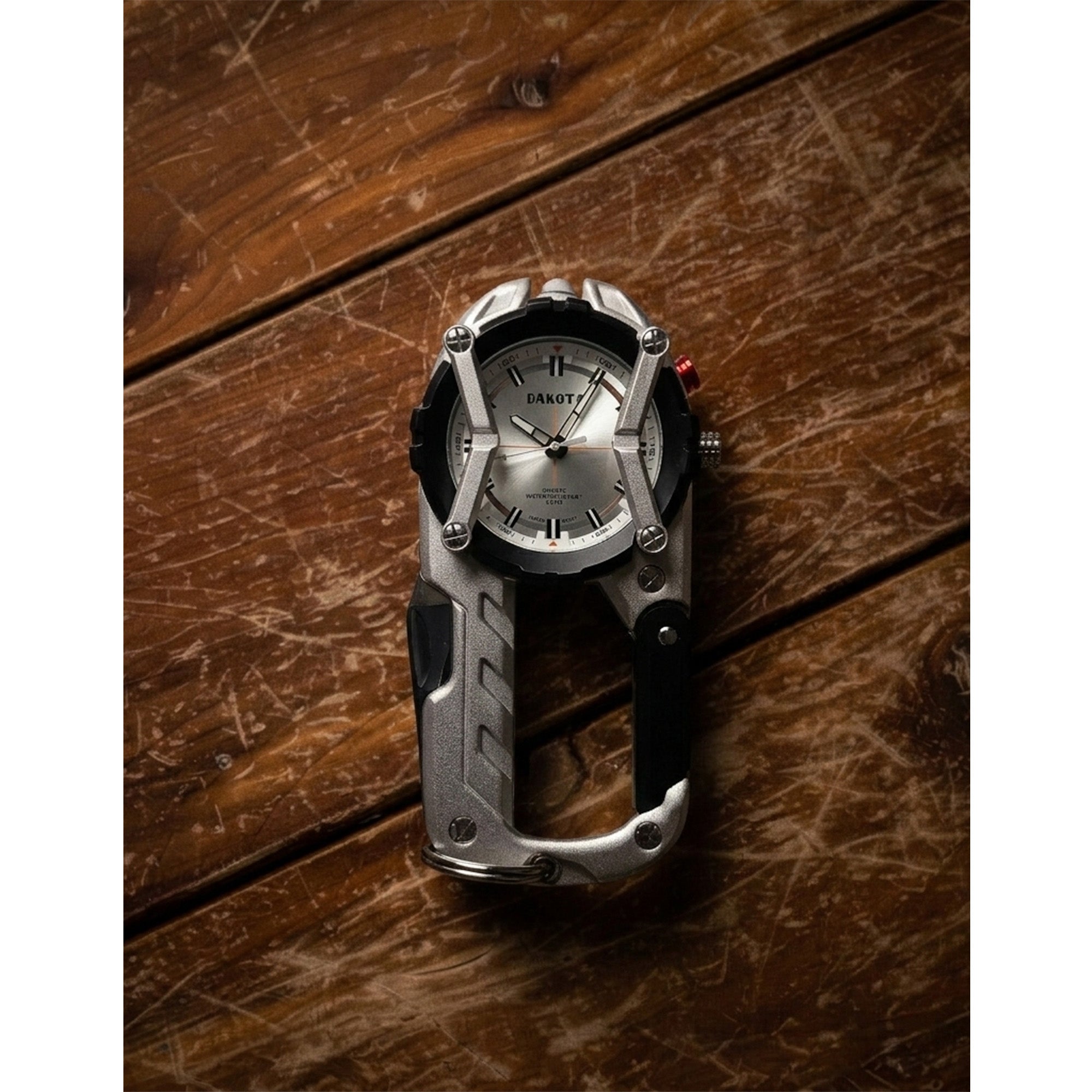 Multitool Clip - Silver with Black Accents