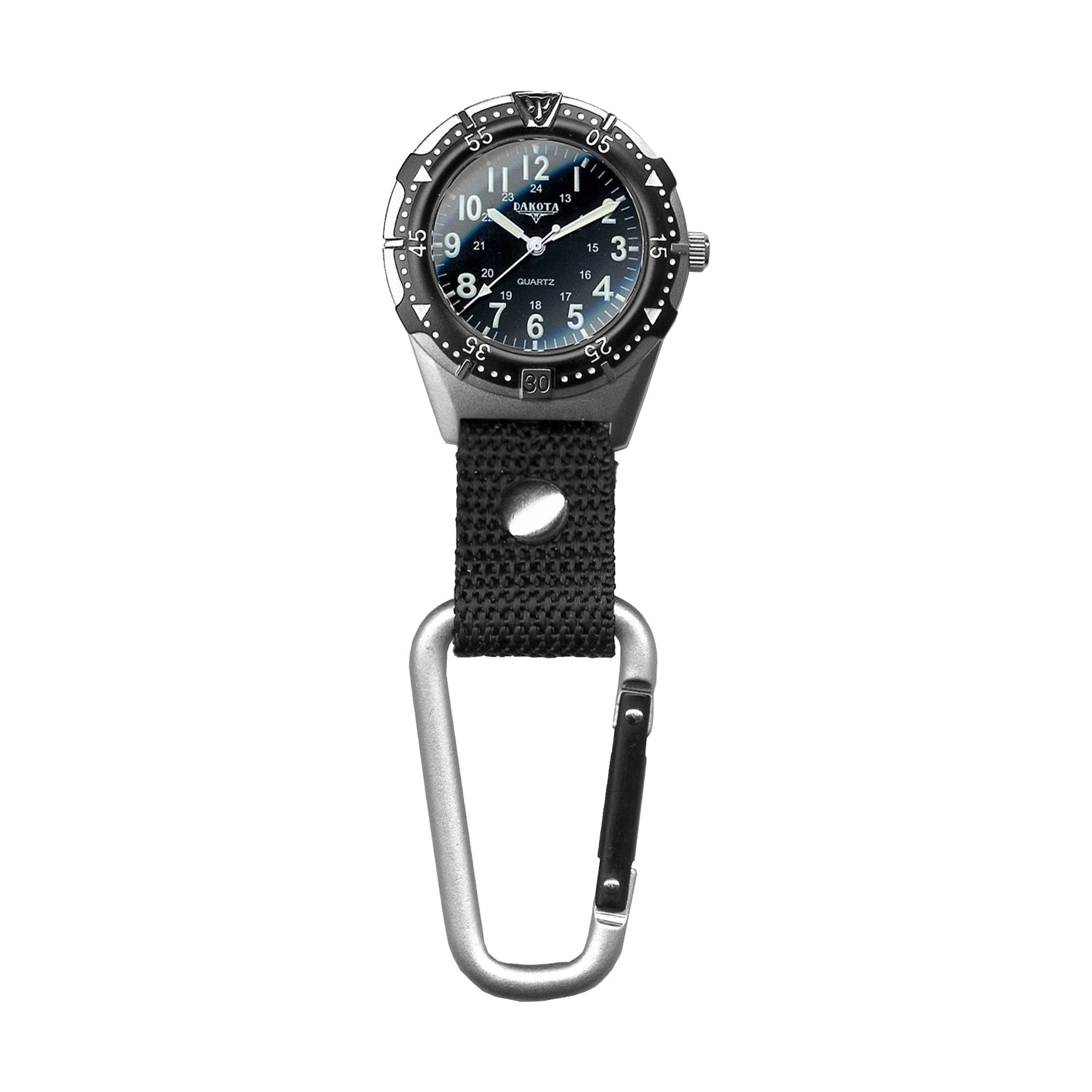 Aluminum Backpacker - Silver Case Black Dial