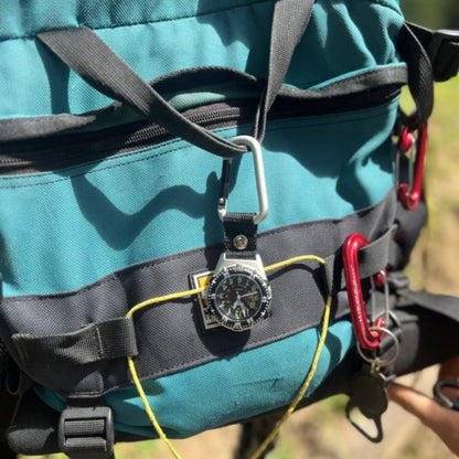 Aluminum Backpacker - Silver Case Black Dial