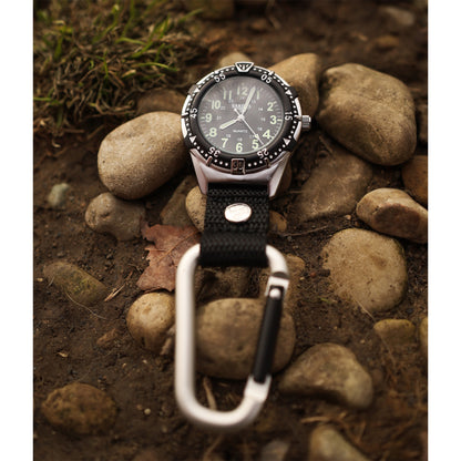 Aluminum Backpacker - Silver Case Black Dial