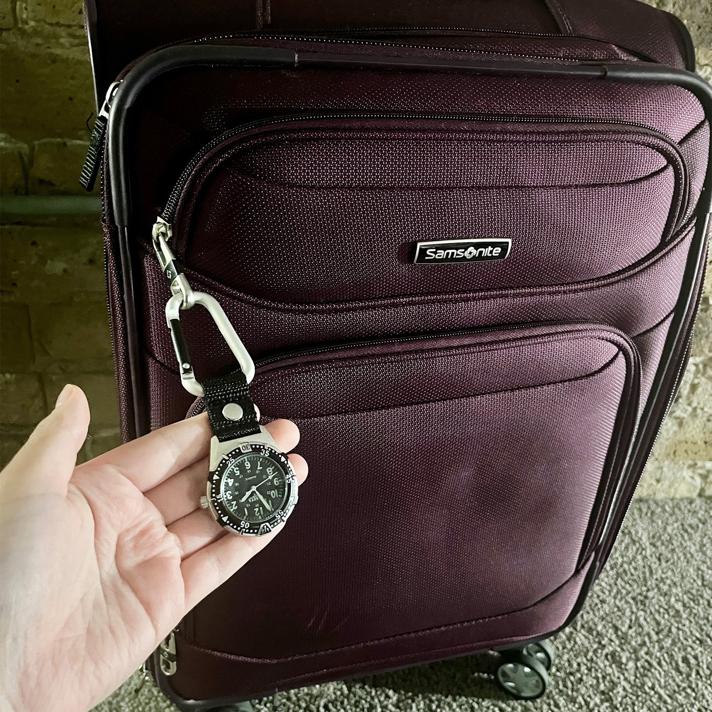 Aluminum Backpacker - Silver Case Black Dial