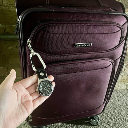 Aluminum Backpacker - Silver Case Black Dial