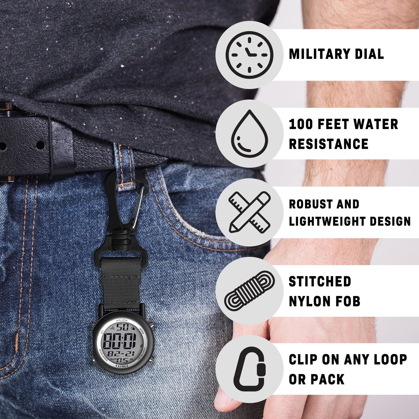 Digital Backpacker - Black Case with Black Nylon Strap