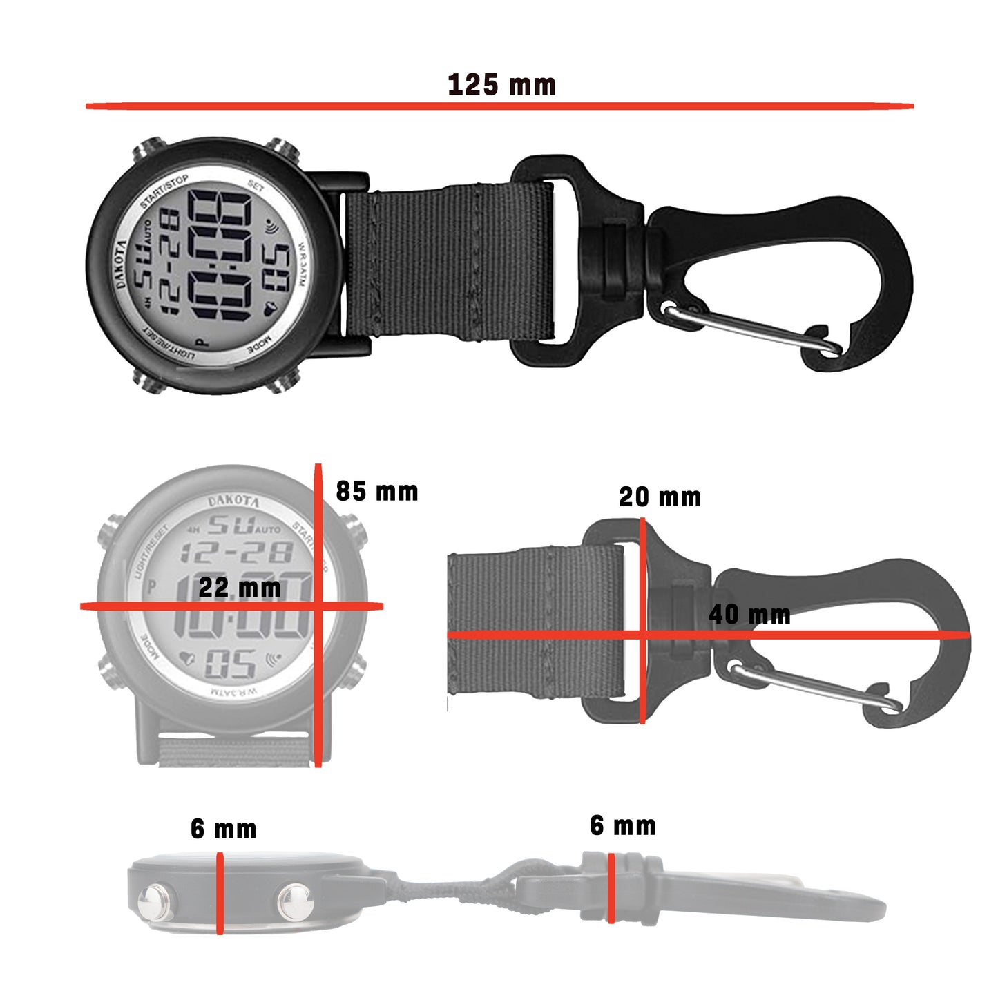 Digital Backpacker - Black Case with Black Nylon Strap