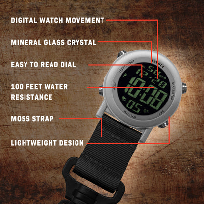 Digital Backpacker - Silver Case with Black Nylon Strap