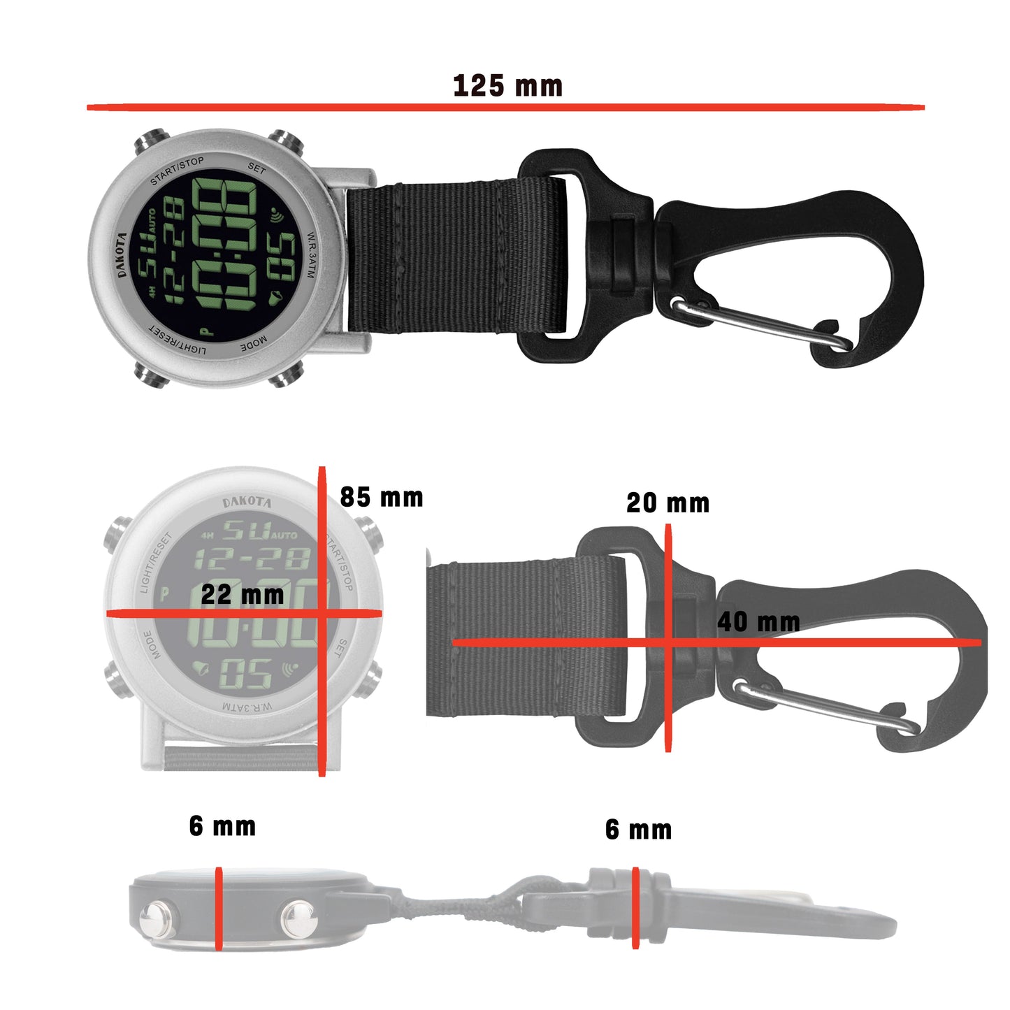 Digital Backpacker - Silver Case with Black Nylon Strap