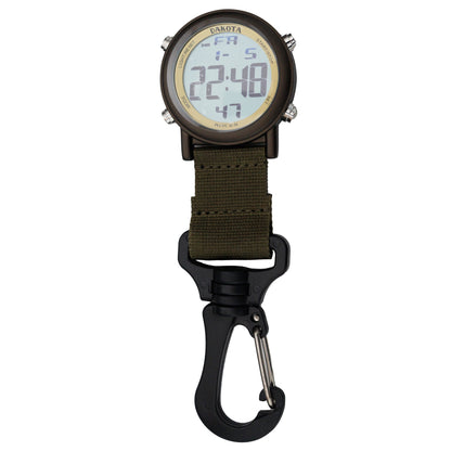 Digital Backpacker - Black Case with Moss Nylon Strap