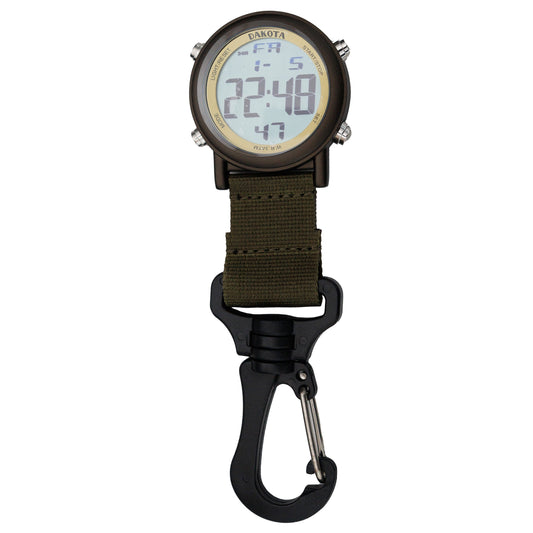 Digital Backpacker - Black Case with Moss Nylon Strap