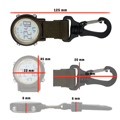 Digital Backpacker - Black Case with Moss Nylon Strap