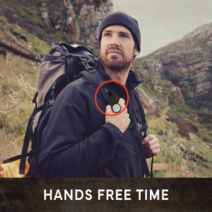 Digital Backpacker - Black Case with Moss Nylon Strap