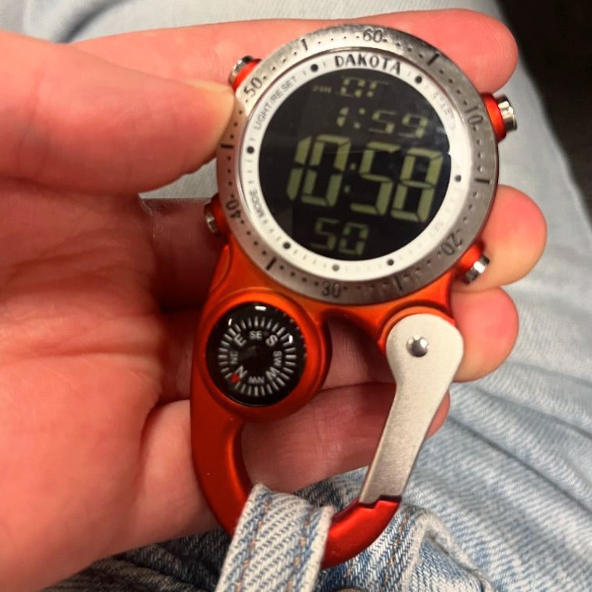 Digiclip - Orange Case Reverse LCD
