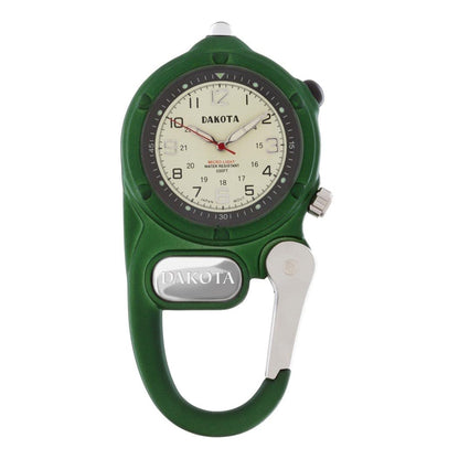 Miniclip Microlight - Green with Cream Dial