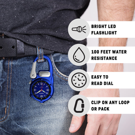 Miniclip Microlight - Blue Case Blue Dial