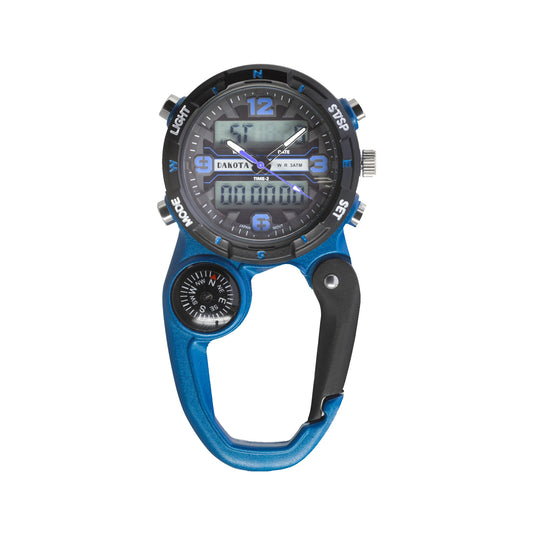 Analog Digital Miniclip - Blue Case with Black/Blue Dial and Normal LCD