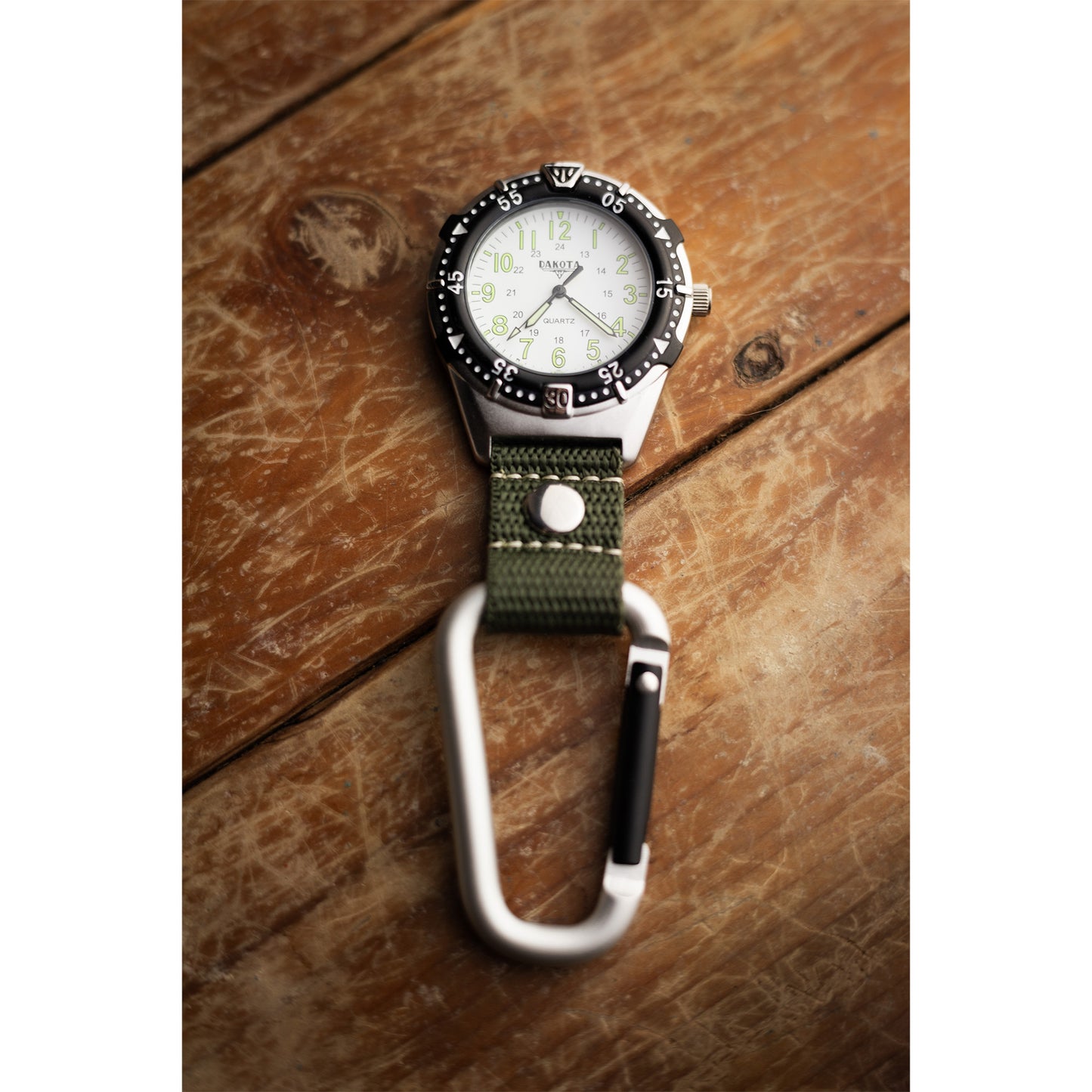 Aluminum Backpacker - Silver Case White Dial