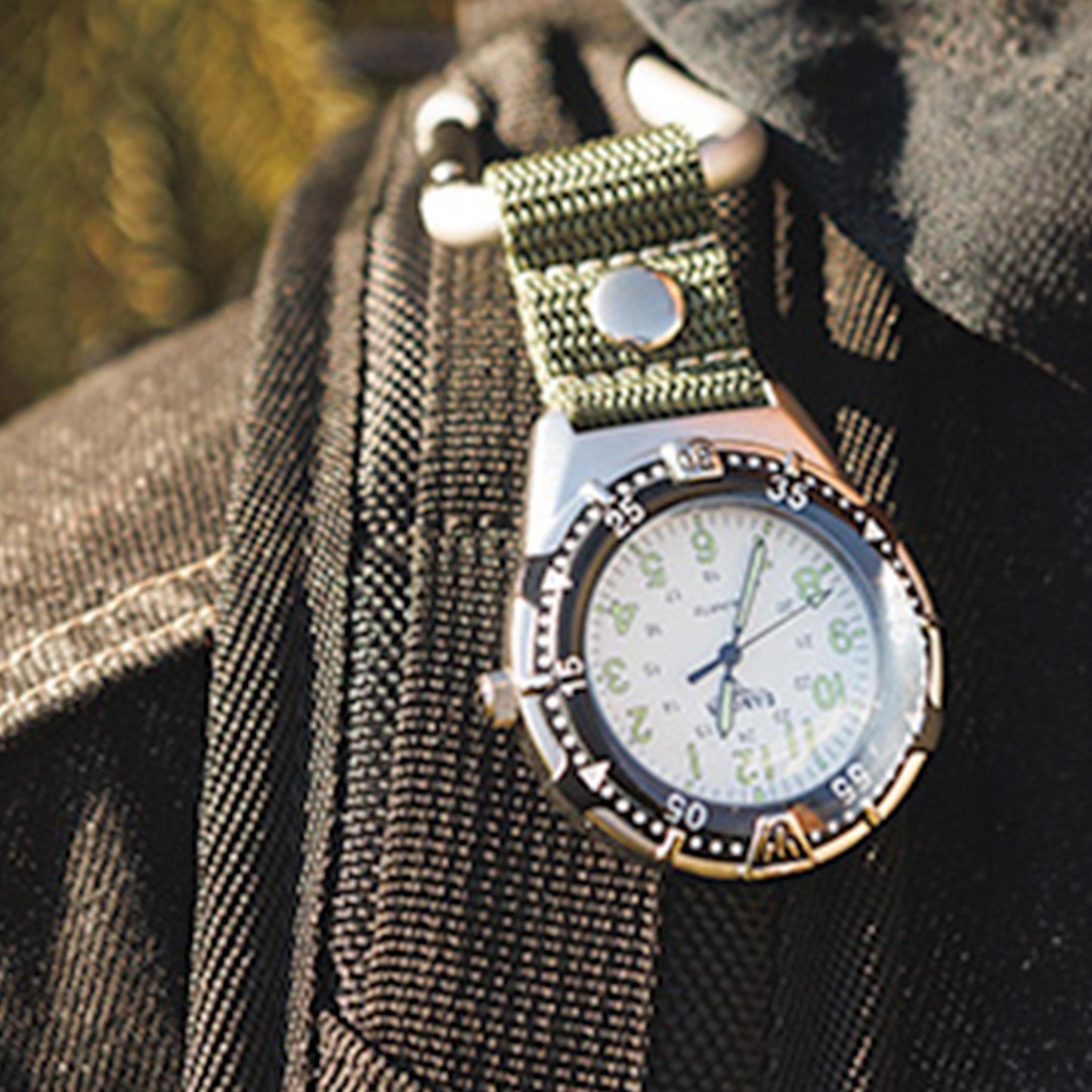 Aluminum Backpacker - Silver Case White Dial