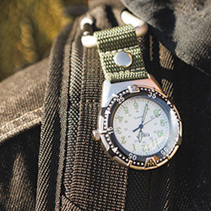 Aluminum Backpacker - Silver Case White Dial