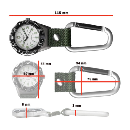 Aluminum Backpacker - Silver Case White Dial