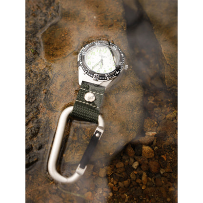 Aluminum Backpacker - Silver Case White Dial