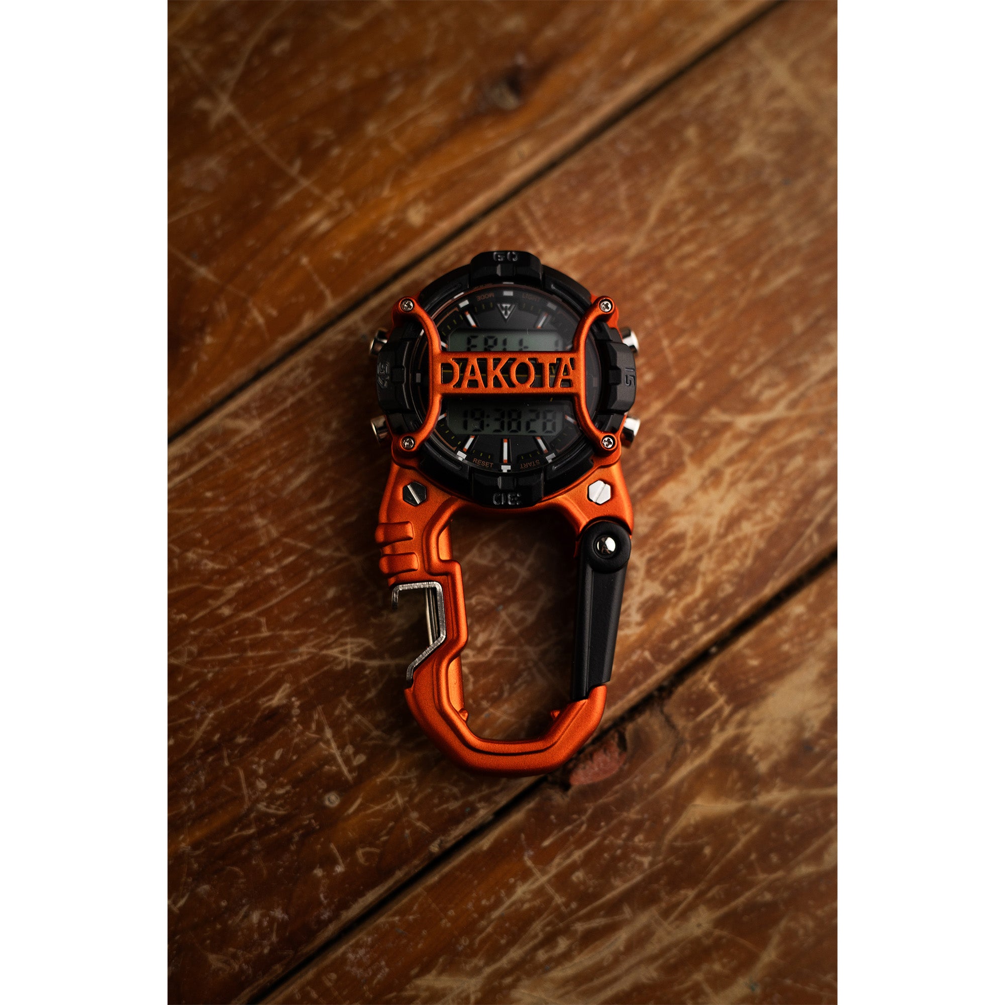 Digital Cage Clip Bottle Opener / Orange Case - Black Accents